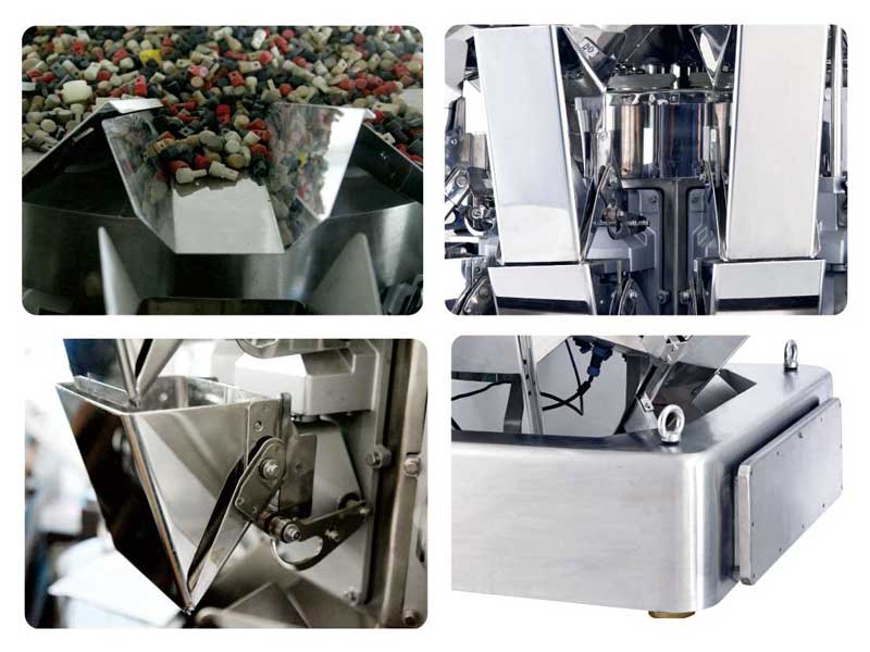 stability packing machine price with high quality for spicy fish-weigher machine,multihead weigher p-1