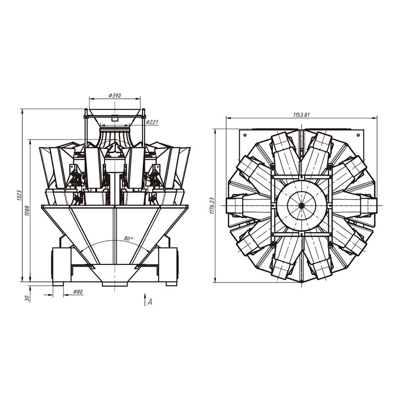 Matériel Multihead Peseur pour Hardwares Petits Combiné Échelle