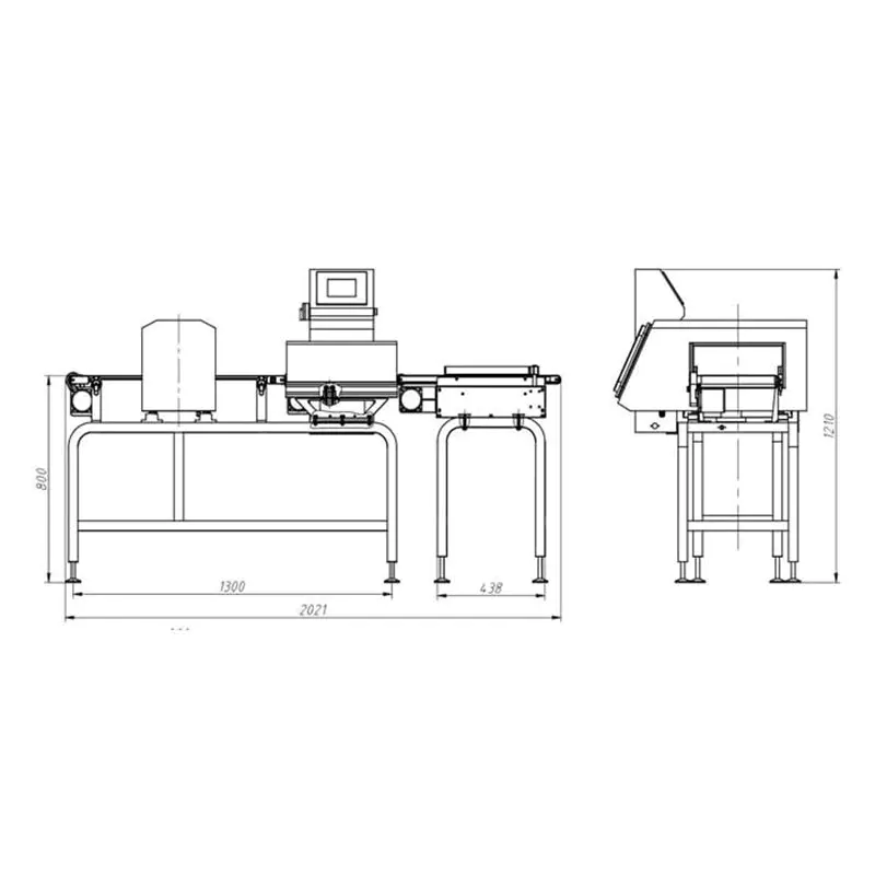 Combined Check Weigher And Metal Detector