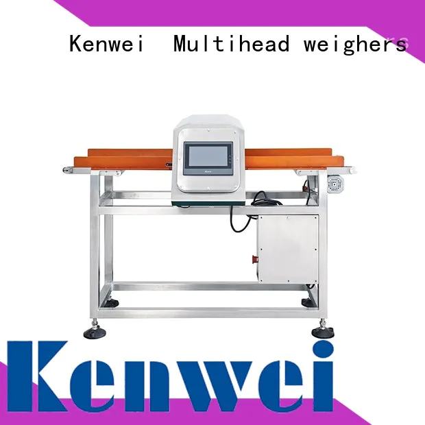 Fábrica de detector de metales de carne de Kenwei marca química de envases de papel horizontal