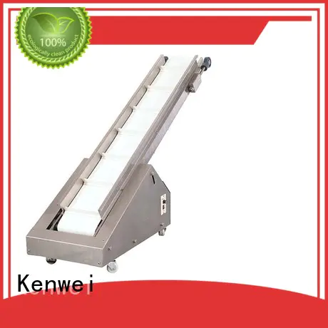 Sistema de transportador de acabado inclinado transportador rotativo de la marca Kenwei