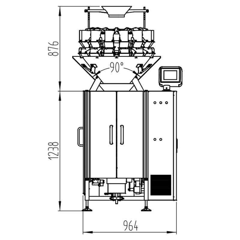 Mini Combined Weighing and Packaging Machine JW-MC361005