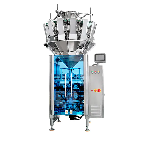 How does the vertical packing machine match the combination scale?