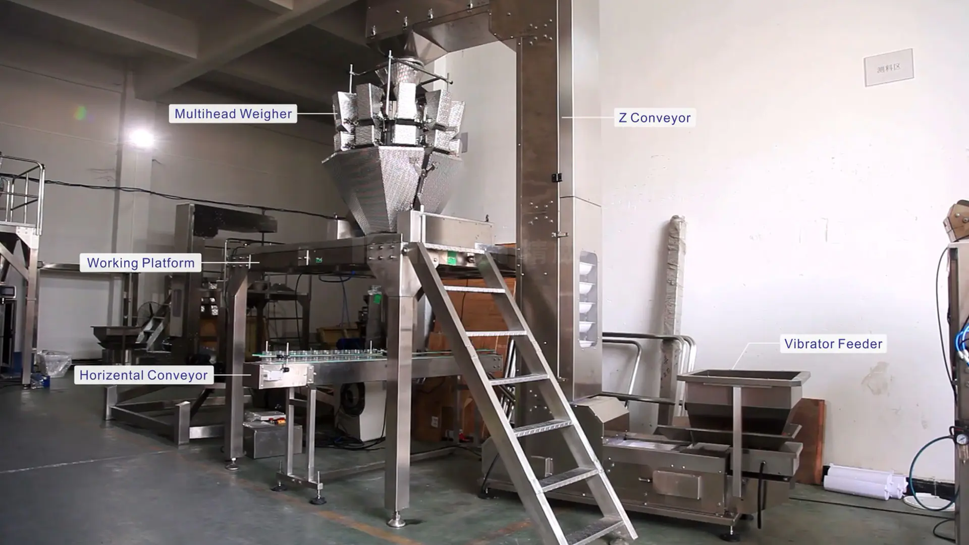 Automatic weighing packing machine for jelly drops 10 head cheese multihead weigher filling equipment