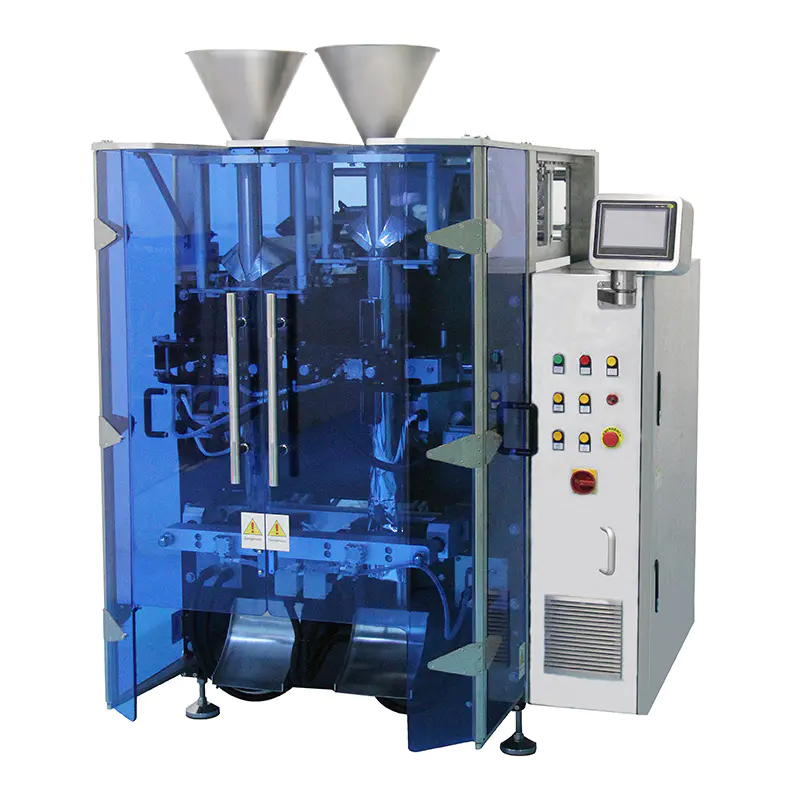 Double filling vffs packaging machine