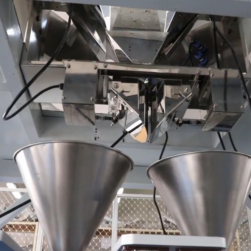 Double filling vffs packaging machine