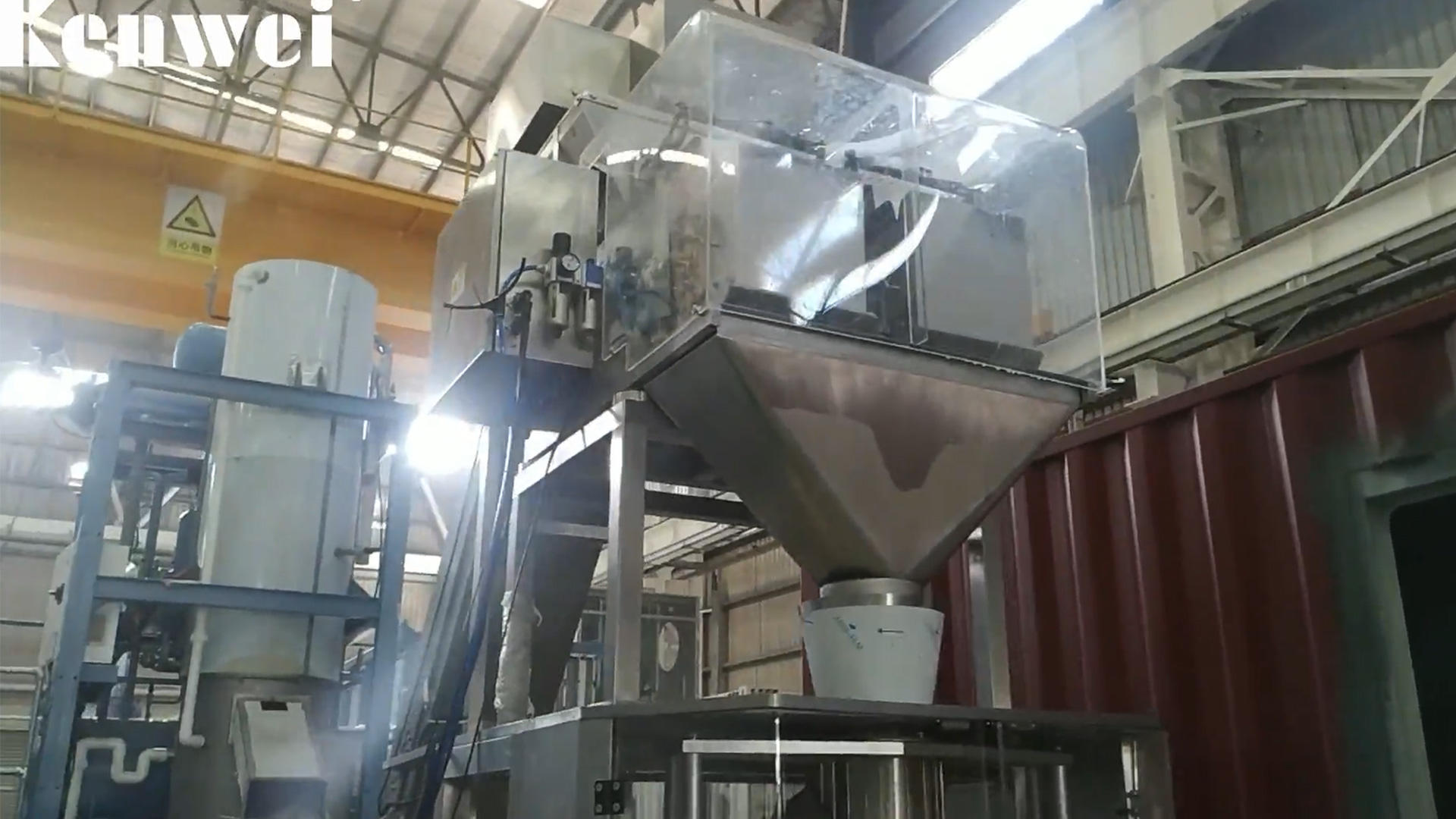 2 Head linear weigher packing machine for 5000g solid ice cube
