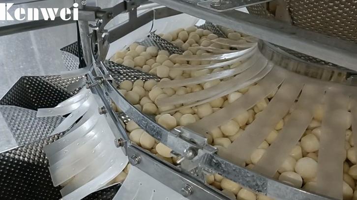 Multihead weigher for frozen food