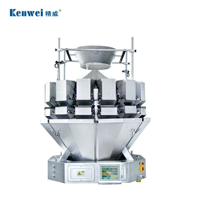 Box type weighing and packing machine for vegetable